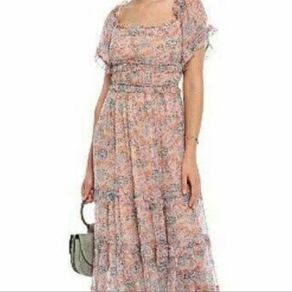 LOVE SAM /ANTHRO LARGE LOVE THE LABEL WATERLILY DRESS NWT - Picture 6 of 7